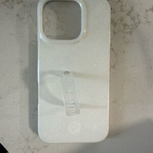 Loopy Case White Shimmer iPhone 16 pro